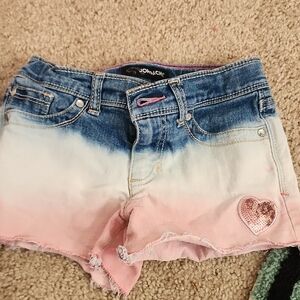 Pink and Blue Girls Shorts